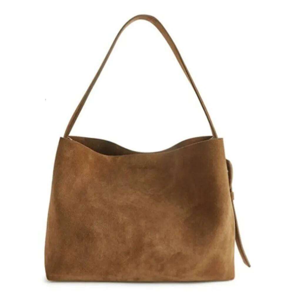 Women's Large Capacity Faux Suede Shoulder Designer Handbag And Purses New Shopper Bag Vintage Tote Bags For Women