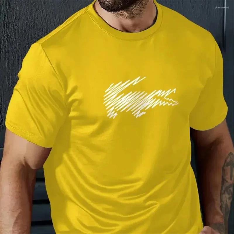 Men's T Shirts Casual T-Shirt Summer Crocodile Pattern Short Sleeved 3d Printing Tees Outdoor Oversized Men Clothing