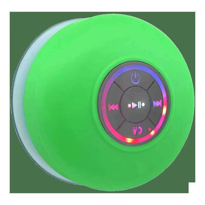DHgadgets Best Selling BTS07 Led Wireless Bluetooth Portable Waterproof Suction Cup Mini Shower Speaker