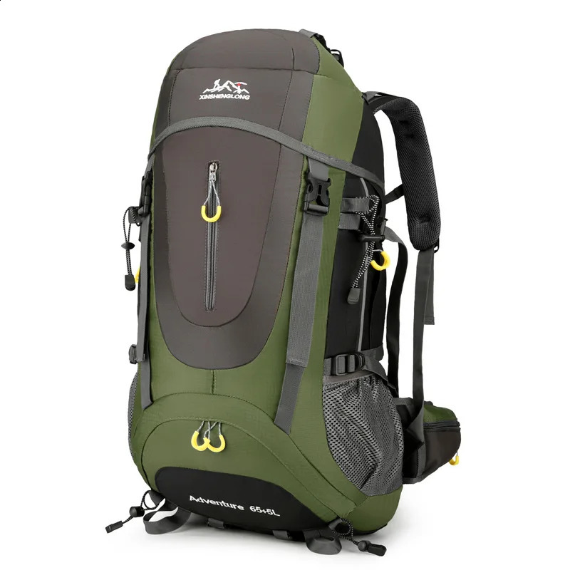 Large Capacity 70L Backpack Waterproof Mountaineering Bag Mens Womens Outdoor Camping Hiking Rucksack Sports Travel Bags 250522