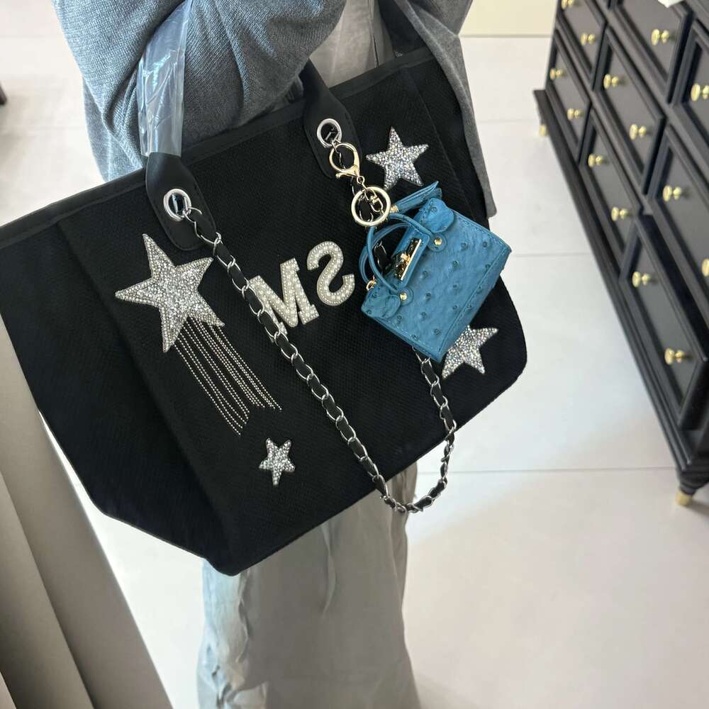 Black Swan Handbag, Personalized Chain Bag, Travel Bag Customized Name Birthday Gift Wedding Party Decoration