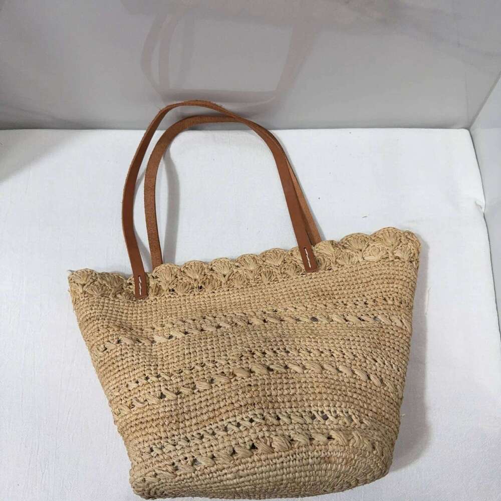 Women's Designer Summer Travel Beach For Women Handbag Raffia Woven Bucket NEW Bohemian Shoulder Bag Vacation Straw Bags Shopper Tote
