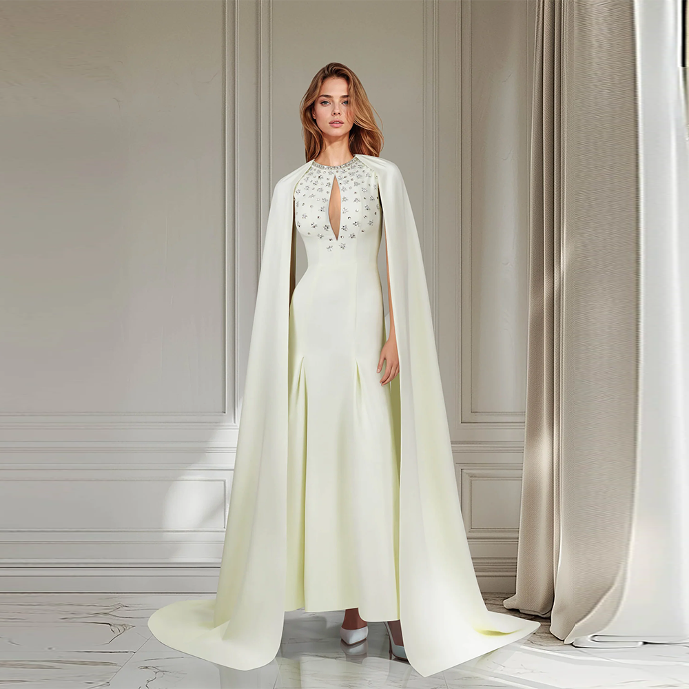 Modern Sweep Train Evening Dresses Sequins Beaded Crystal Prom Dresses Jewel All Size Runway Fashion.