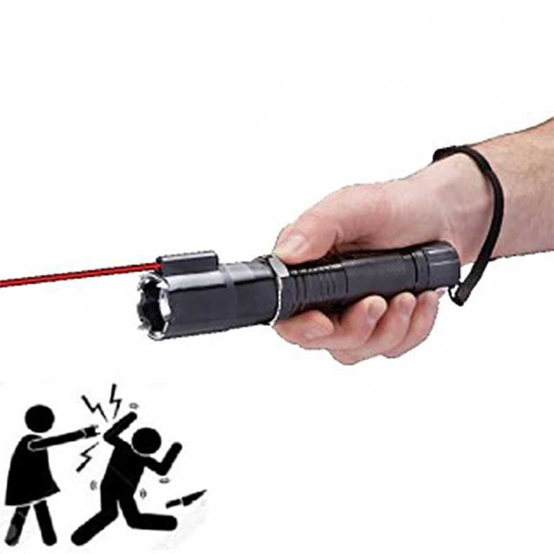 Self-defense Flashlight - Rechargeable High Current Super Bright 2-in-1 Security Defense XJ250529