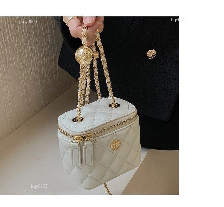 Top quality Brand High Quality New Style Free Delivery Designer Bag High-Quality Camellia Quilted Chain Women's Box Shoulder Crossbody Same