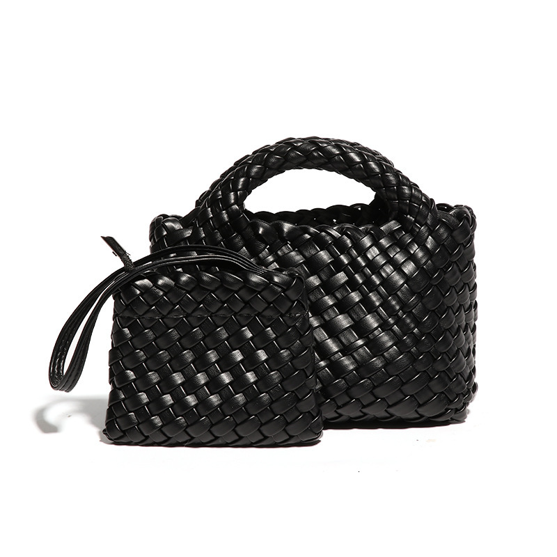 Woven Basket Small Mini Bucket Shoulder Crossbody Bag Exquisite Cute High-end Handbag