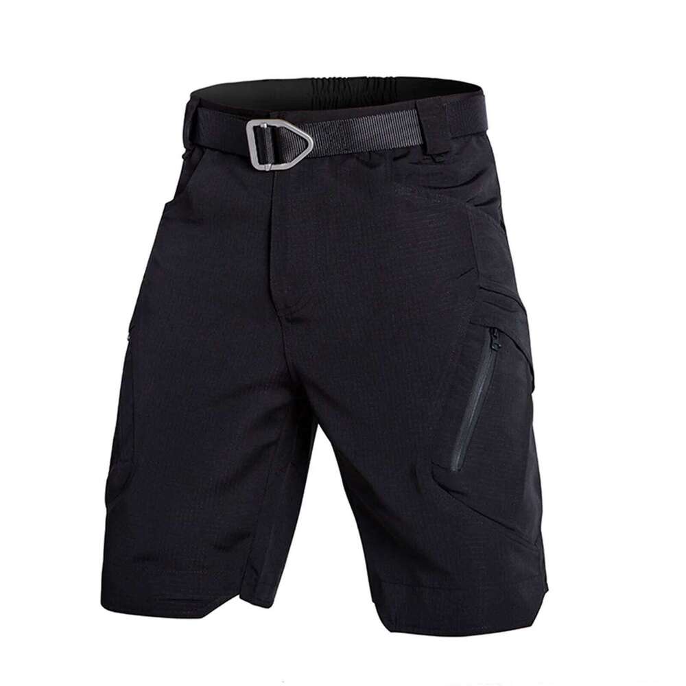Women's Wear Solid Color Overalls Multi-Pocket Work Men's Loose Outdoor Sports Casual Shorts (Without Belt) Ropa Hombre