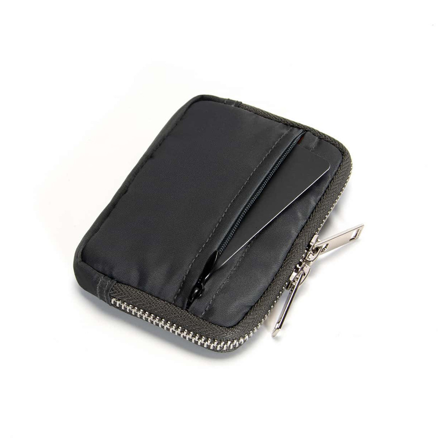 New Wallet Men Storage Fashionable Modern Leather Mini Snap Free delivery Magnetic Black Card Holder Coin Pocket Credit
