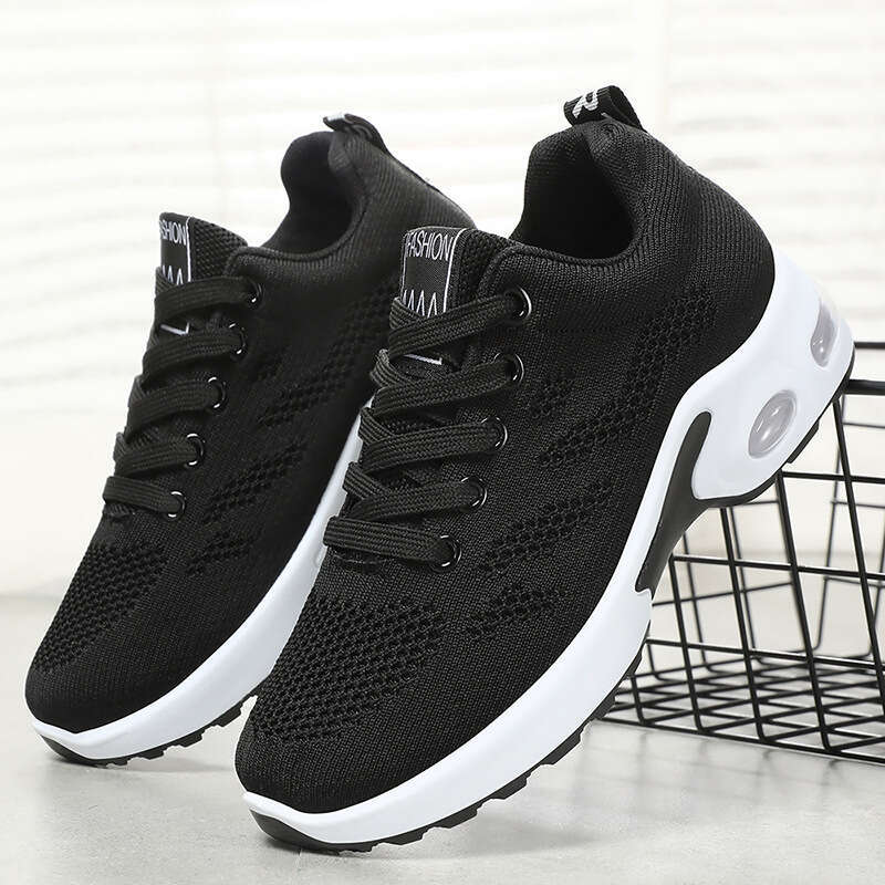 Women's Summer New Korean Style Casual Air Cushion Running Breathable Soft Sole Sports Shoes for Women 8a860b