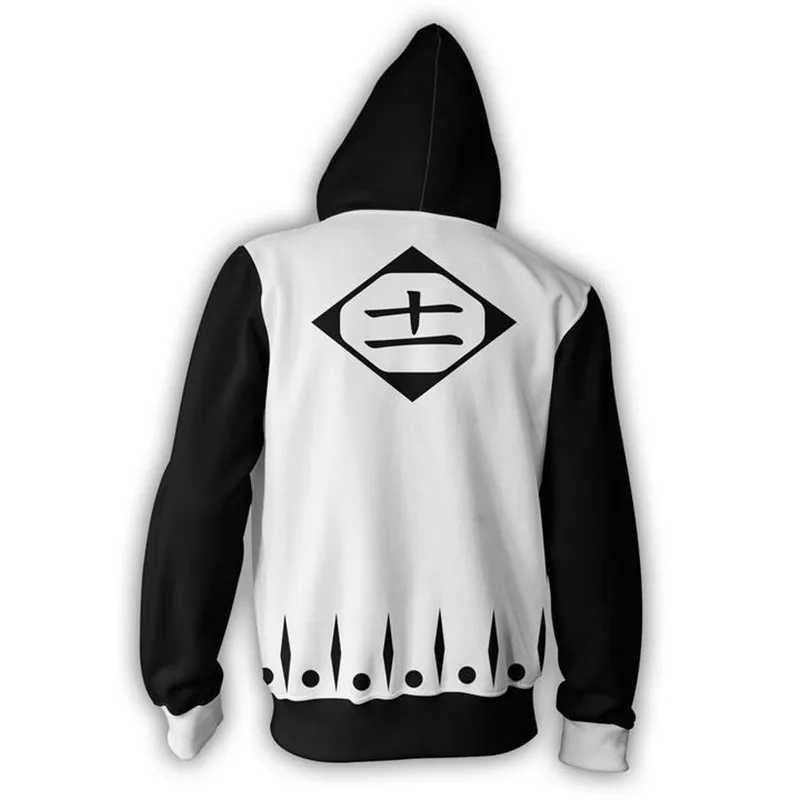 Japanese anime BLEACH Kenpachi Zaraki Kurosaki Ichigo hoodie Sweatshirt Cosplay Coat Jumper Sweatshirt Z250529