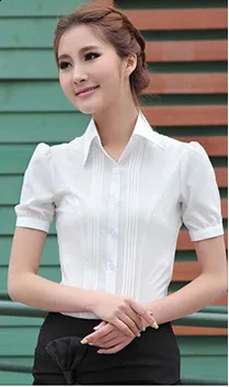 Female Shirts Superior Quality springsummer Single Breasted Solid Color Short Sleeve Ladies Tops Shirt Drop XHXA01 250529Z