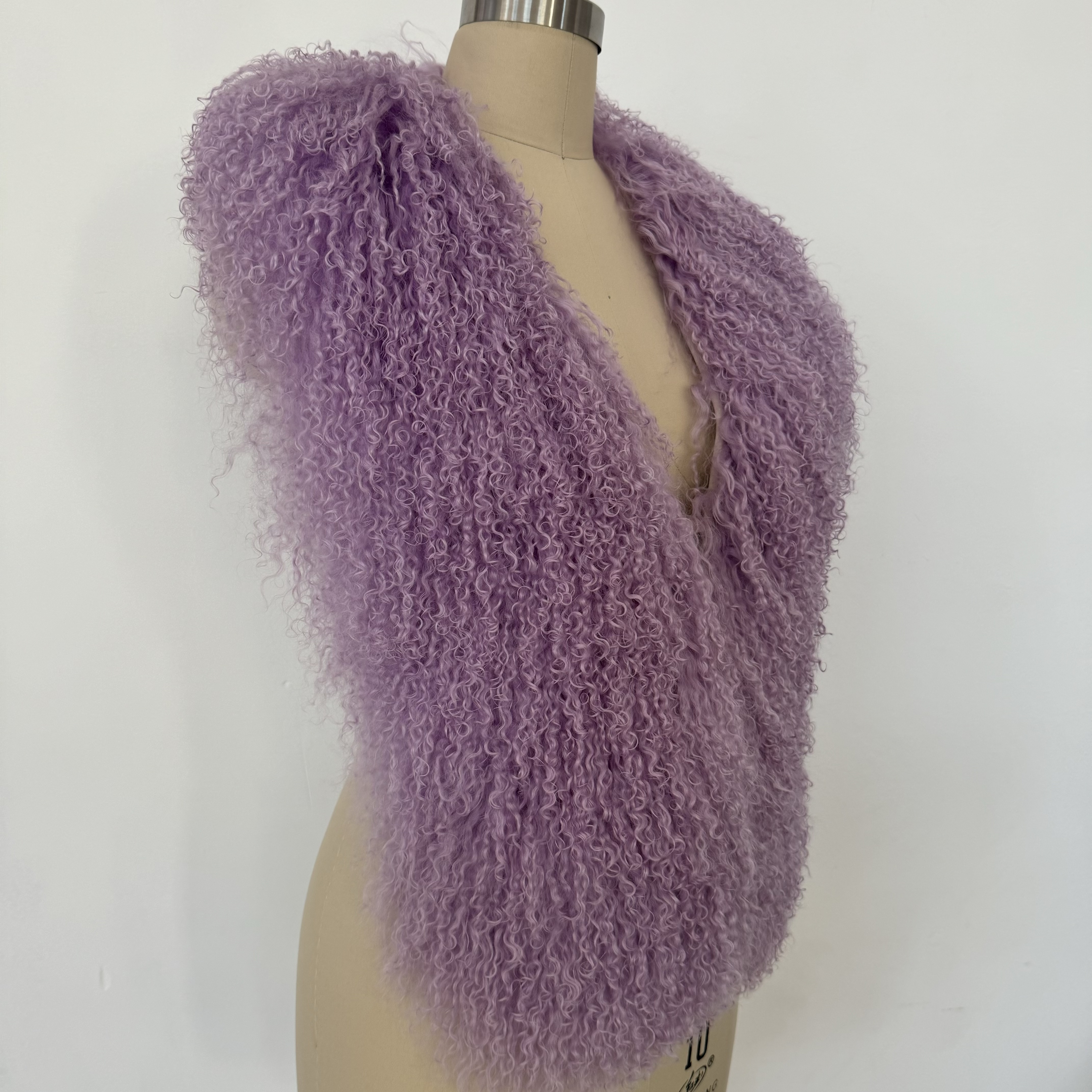 Fashion Natural Real Mongolian Fur Vest for Women Halter Sexy Backless Bandage Sleeveless Coats 2025 New Arrival