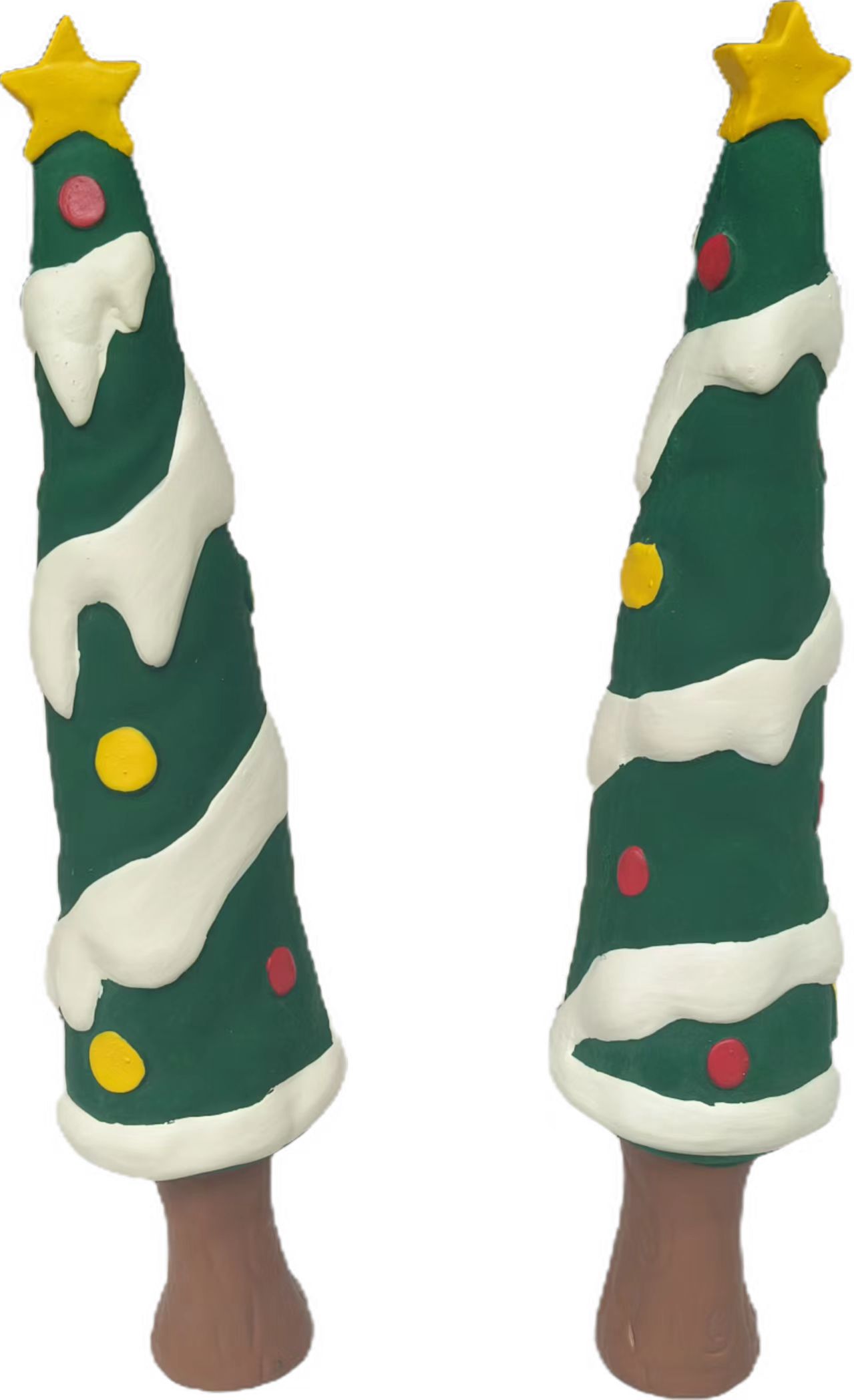 Durable Christmas-Themed Rubber Dog Toy for Pawsitive Fun