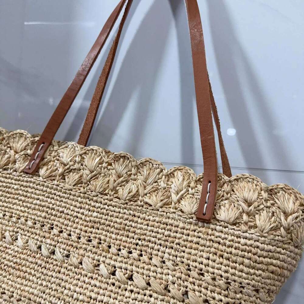 Women's Designer Summer Travel Beach For Women Handbag Raffia Woven Bucket NEW Bohemian Shoulder Bag Vacation Straw Bags Shopper Tote