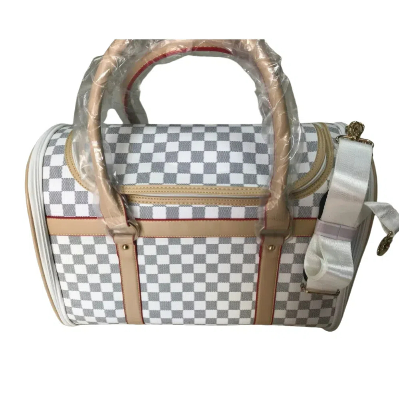 Premium Pet Tote Bag - Foldable & Breathable Carrier for Puppies, Kittens, and Small Animals - Available in White & Coffee