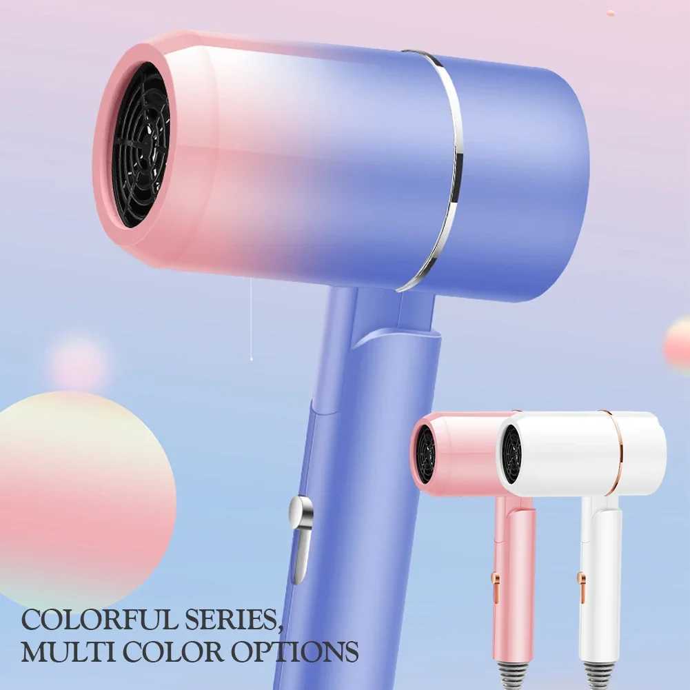 Mini Folding Hairdryer 550W with Carrying Bag Hot Air Anion Hair Care for Home Travel Hair Dryer Dormitory Blow Drier 220V-240VXJ250528