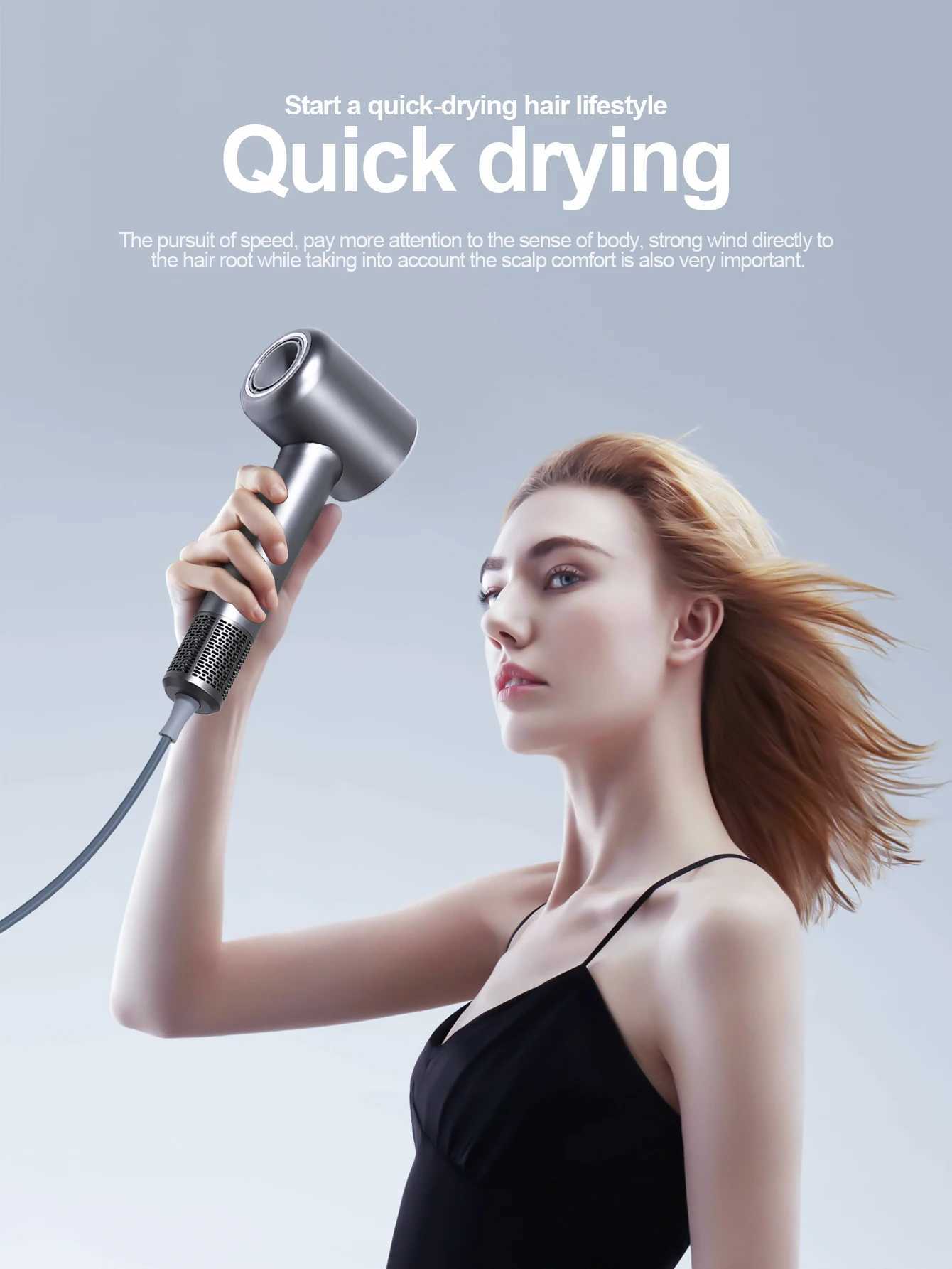 M21 High Power Quick Dry Hairdryer Negative Ion Hairdryer Hot Cold Brush Hairdryer Powerful Hairdryer Hairdressing Salon ToolsXJ250528