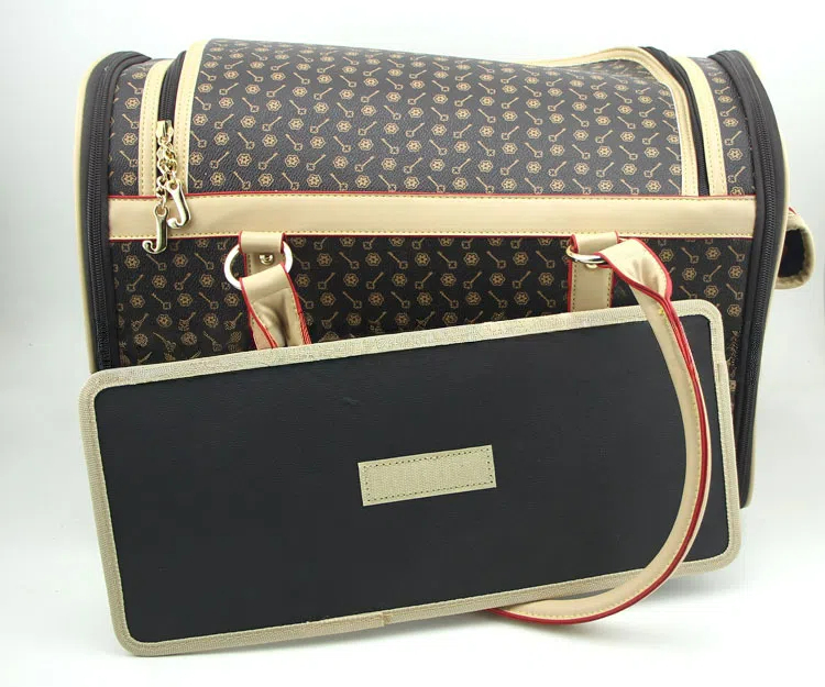 Premium Pet Tote Bag - Foldable & Breathable Carrier for Puppies, Kittens, and Small Animals - Available in White & Coffee