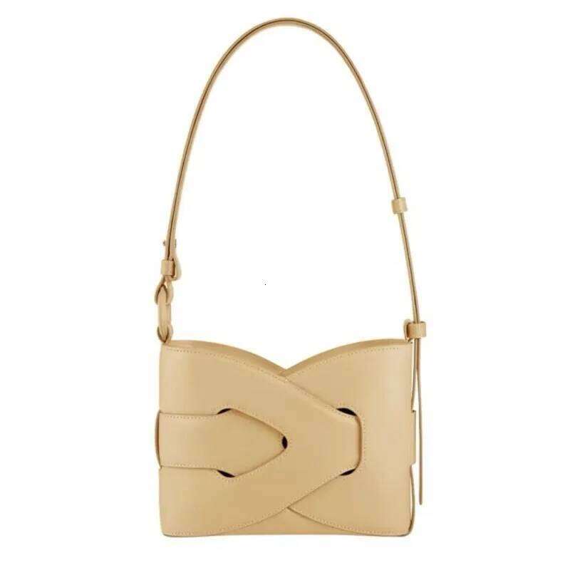 French Minimalist Armpit Cowhide Chain Shoulder Bag, Commuting And Dating Dual-Use Retro Tofu Bag