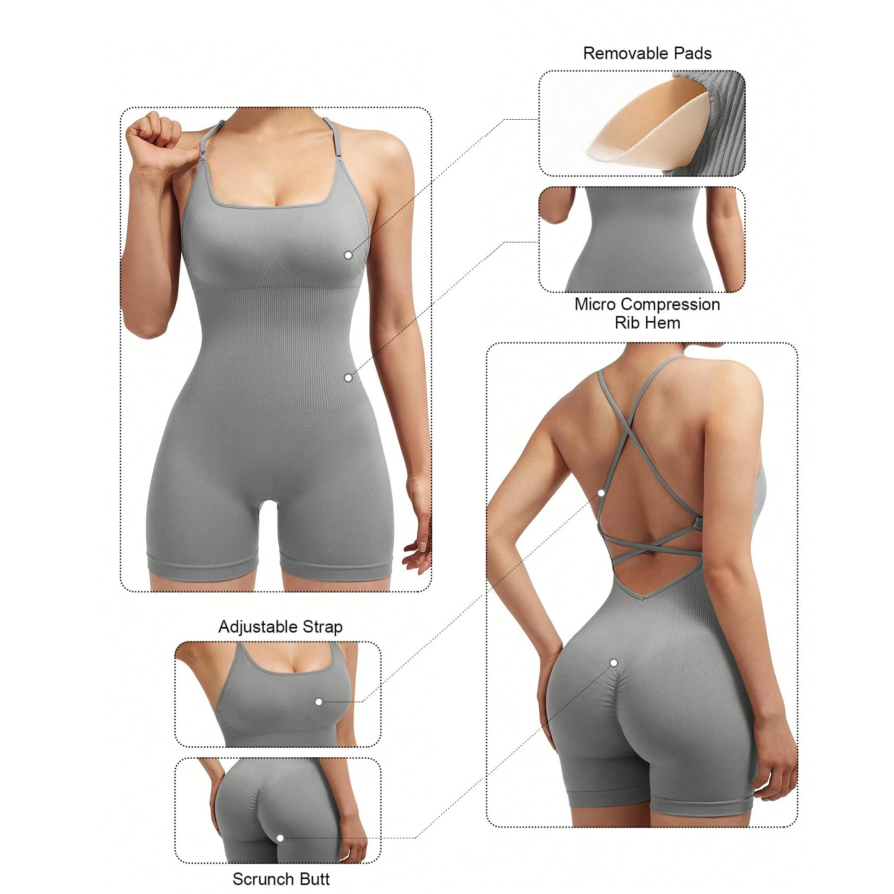 Seamless Sexy Peach Butt Fitness Wear Cross-Border European American Style Yoga Suit Without Awkward Lines Sports Backless Desig Yoga Suit One-Piece Y