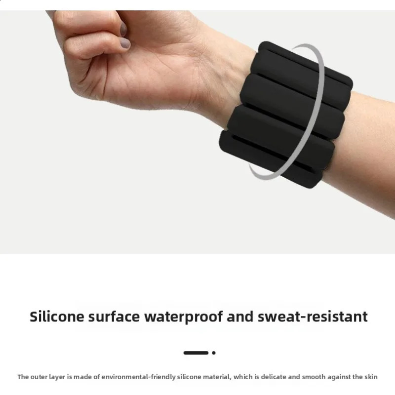 Silicone Weight-bearing Bracelet Yoga Sports Wrist Guards Invisible Running Sandbag Fitness Leggings 250528