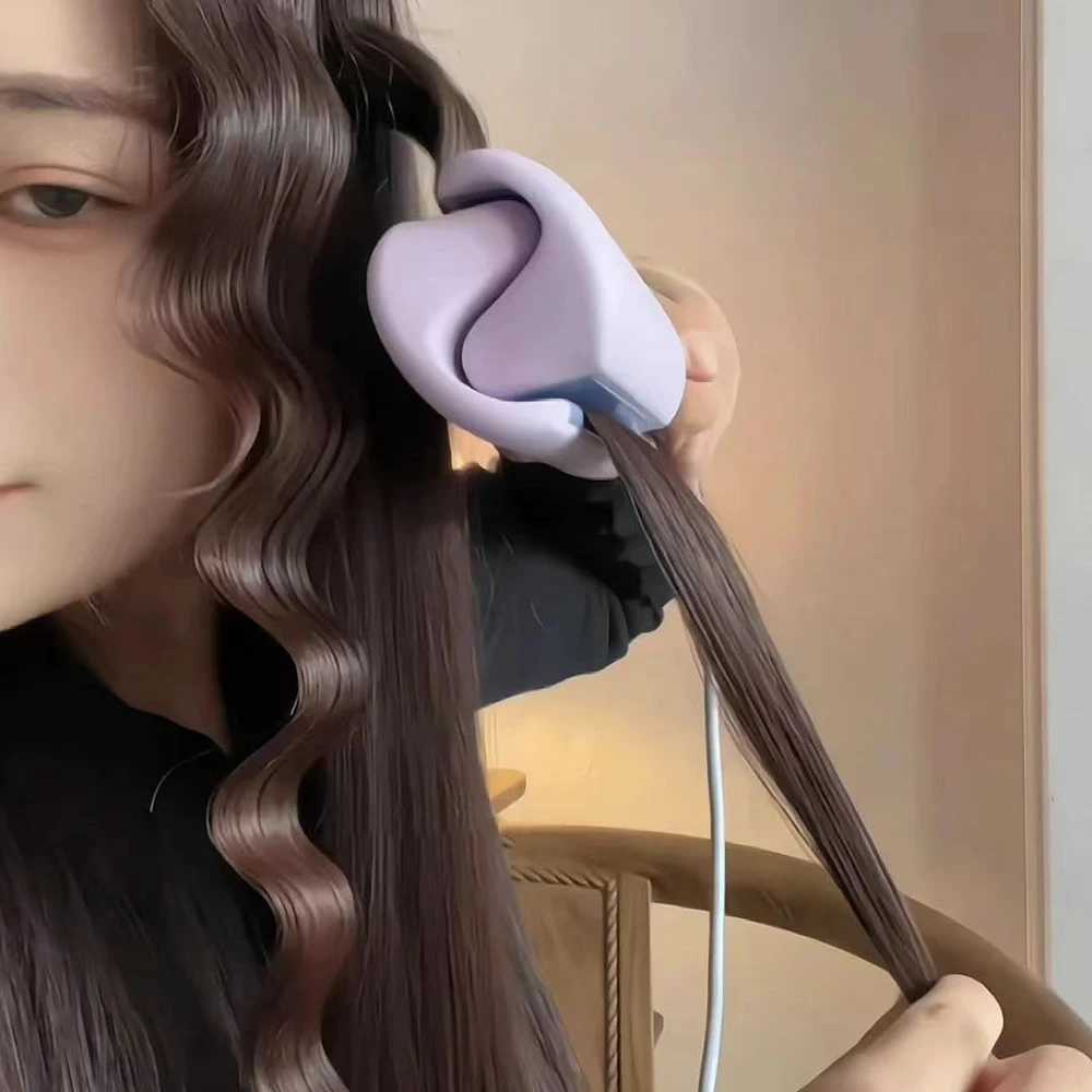 32MM Electric Curling Iron Curling Tool Egg Roll Lasting Styling French Styling Deep Wave Hair Curler 4 Temperature AdjustableXJ250528