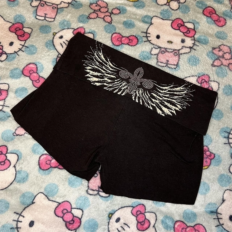 Y2k Pink Contrast Patchwork Low Waist Slim Sexy Cute Kawaii Summer beach holiday Booty Mini Shorts Womens Baddie Outfits 250528 XJ260206