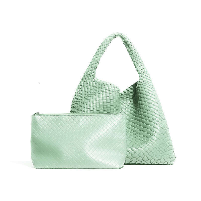 Tote Bag Handmade Woven Women S Large Capacity Shoulder Tote Fashion Versatile Japanese And Korean Style Underarm Bag Shoulder Bag Braided Handbag