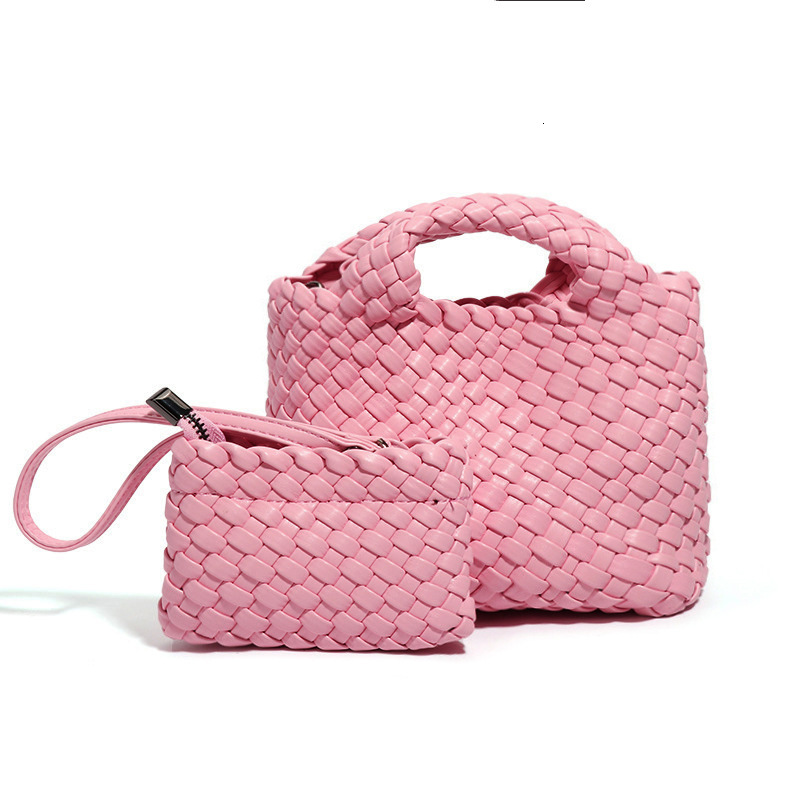 Woven Basket Small Mini Bucket Shoulder Crossbody Bag Exquisite Cute High-end Handbag