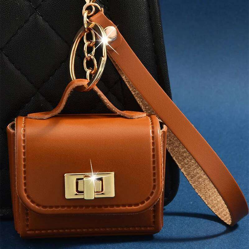 Women's Bags Designer High Aesthetic Mini Cute Lock Pendant Headphone Lipstick Car Keys Small Bag Backpack Hanging Accessories