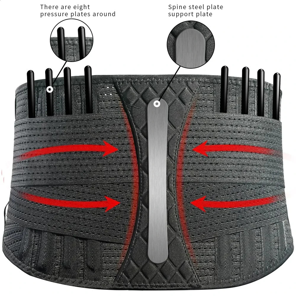 1PC GOUNOD Double Full Back Lumbar Support Belt Waist Orthopedic Corset Spine Decompression Waist Trainer Back Pain Relief 250519