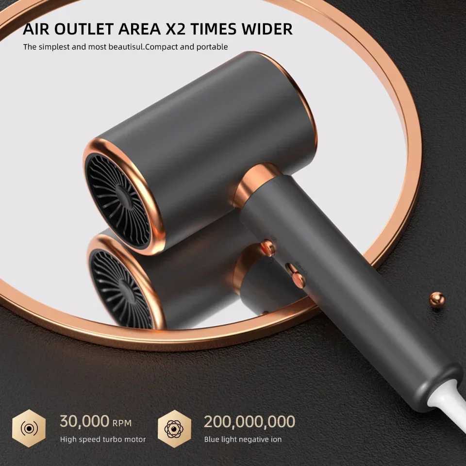 2000W 3th Gear Professional Hair Dryer Negative Lonic Blow Dryer Hot Cold Wind Air Brush Hairdryer Strong PowerDryer Salon ToolXJ250528