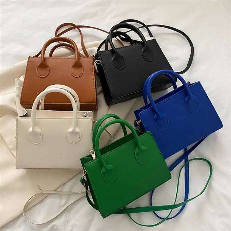 Trendy Square Handbag For Women Simple Mini Crossbody Bag, Minimalist Top Handle Shoulder Solid Color Purse Designer Bag
