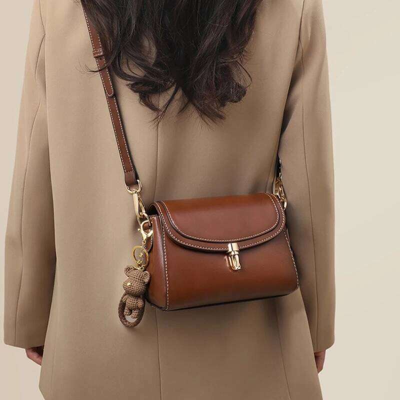 Premium Sense Of Fashion Small Square Shoulder Crossbody Bag, Versatile Leather Women's Bag
