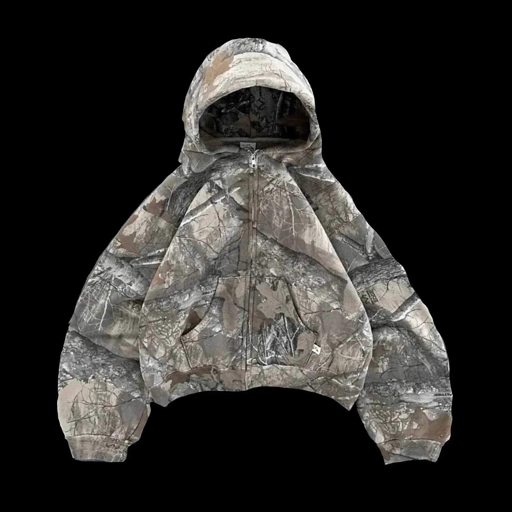 Streetwear New Wild World Leaf Graphic Print Oversized Camouflage Sweatshirt Harajuku Gothic Retro Fashion Hoodie Tops Men WomenXJ250514