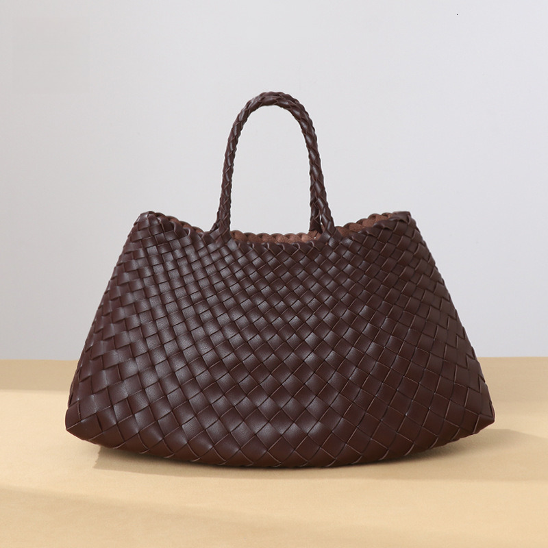 Trendy Large Capacity Handbag for Women, Handwoven Mother-Daughter Bag, Commuter Business Shoulder Tote Bag