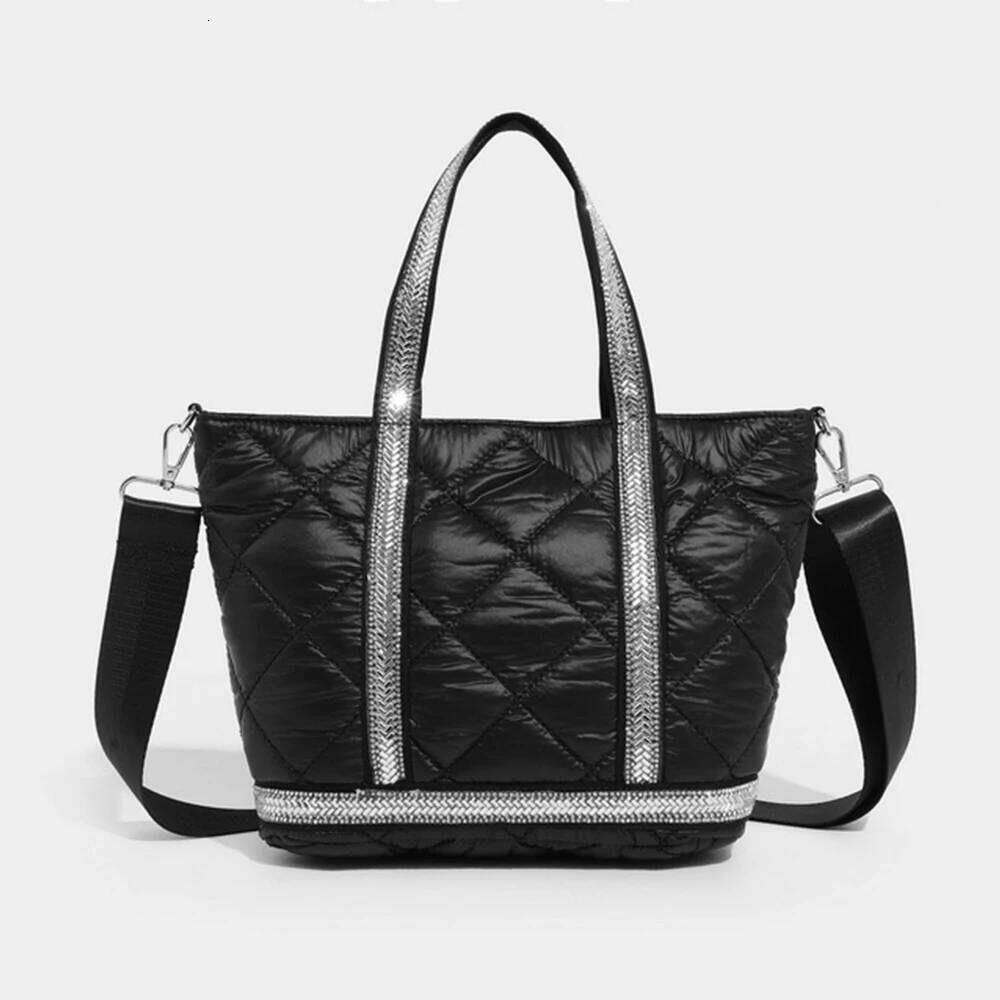 Women's Bags Designer Fashion Nylon Quilting Handbags Down Padded Shoulder New Designer Lingge Dia Tote Bags For Women Crossbody Bag Chic