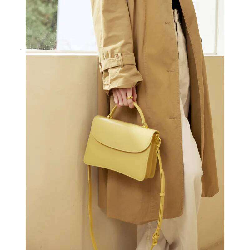 Designer Bag Crossbody Small Square New High Quality Leather Women S Shoulder Niche Temperament Fashionable Handbag