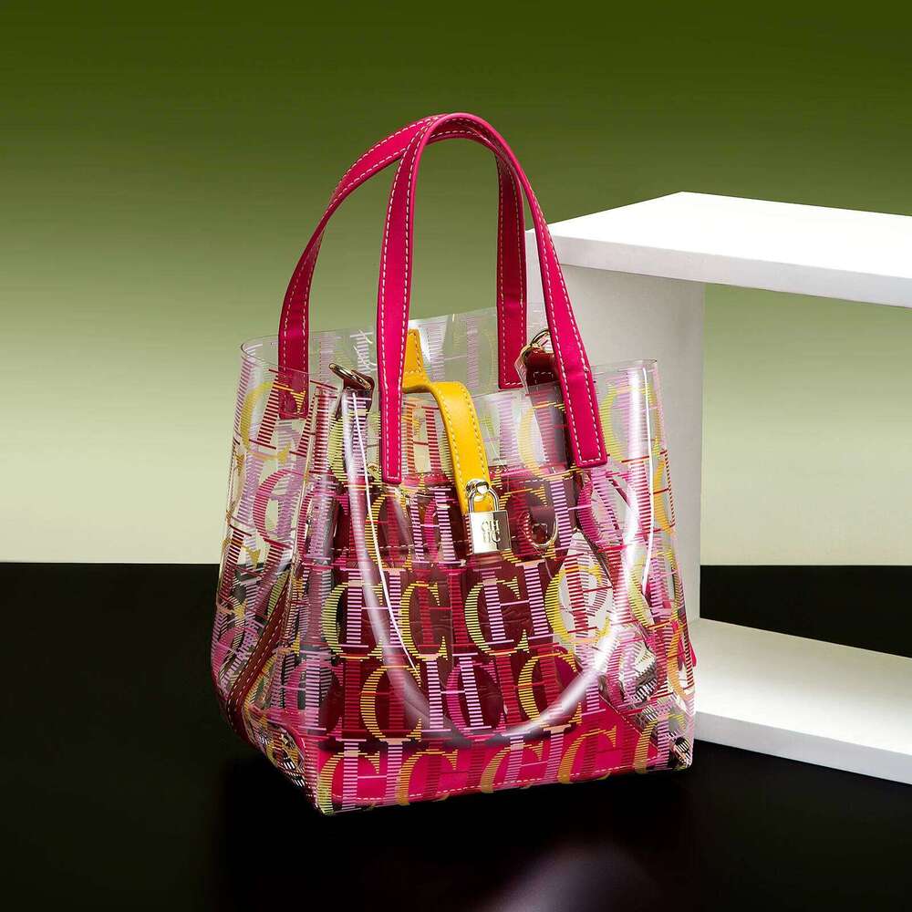 CH Transparent Mother Bag Creative Personalized Trend Shoulder Brand Women's Bags Fashion Design Ladies Tote