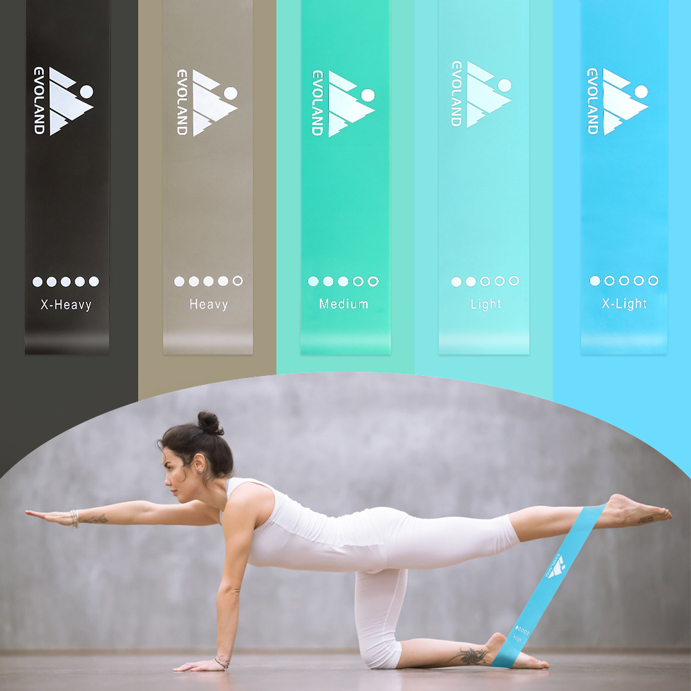 A1 Resistance Band Set - 5-Tier Latex Bands for HIIT, Pilates & Rehabilitation