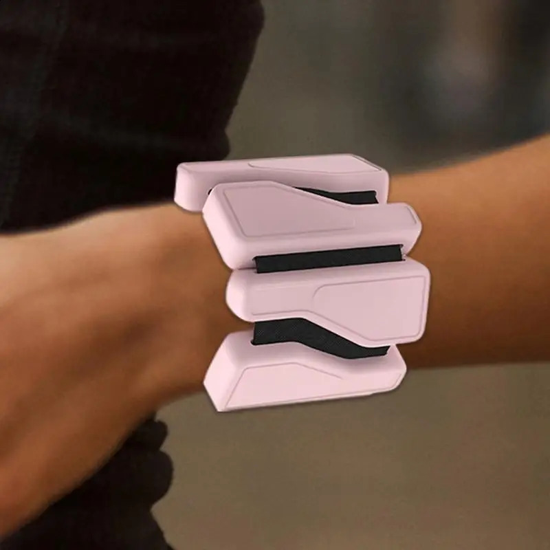 1Pair Adjustable Ankle Wrist Weights - Lightweight Silicone Weights for Yoga - Strength Training for Sports 250528
