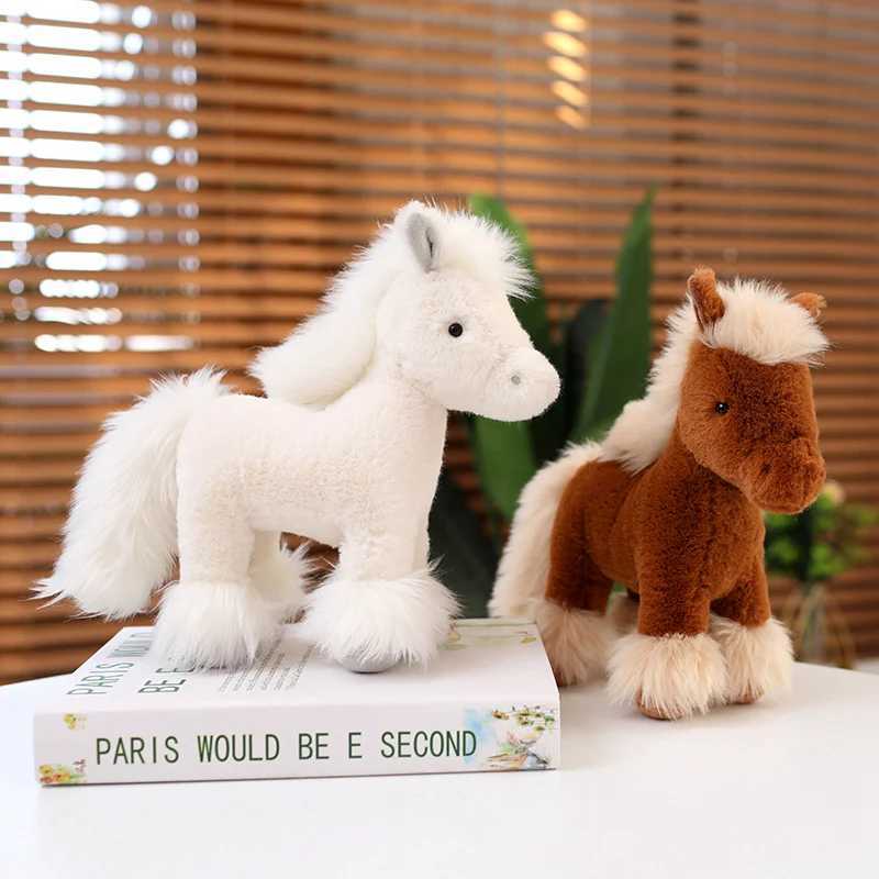 Simulated Horse Plush Dolls Stuffed Animal High QualiTY Super Realistic Plush Toys Classic Birthday Gift For CHIldren Z250529
