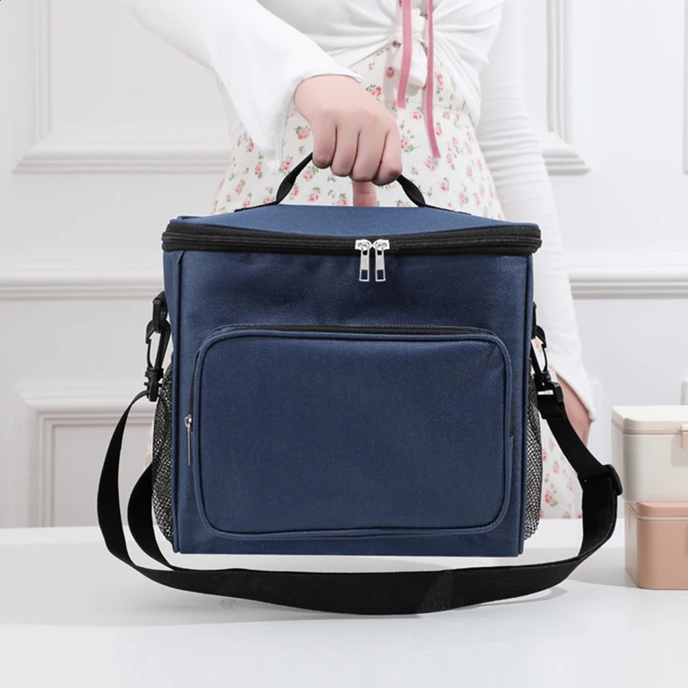 Insulated Lunch Bag Large Bags For Women Men Reusable With Adjustable Shoulder Strap 250528