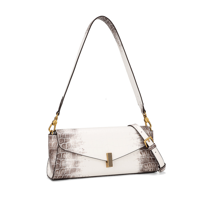 designer bag Women's crocodile pattern trendy women's new patent leather single shoulder bag Clutch bag Wallet