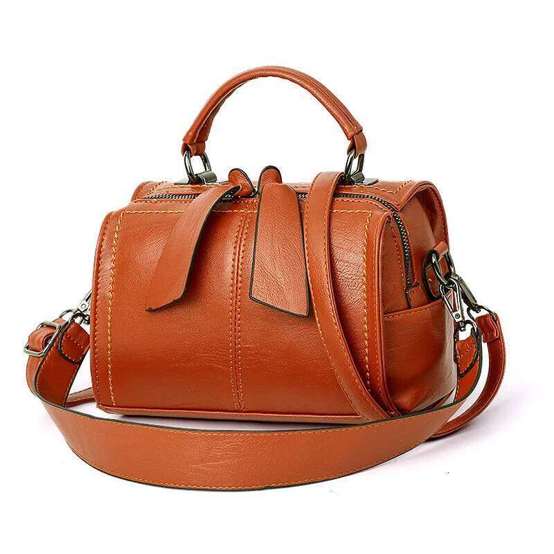 Fashion Soft Leather Pillow New Handbag Large Capacity Women's Shoulder Office & Work Shopping Crossbody Bag