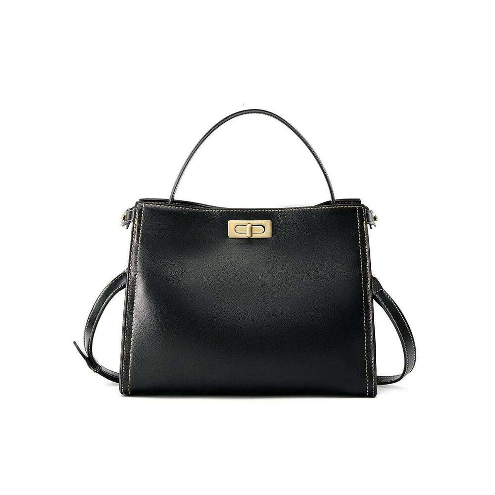 First Layer Cowhide 2025 New Vintage Large Capacity High-End One-Shoulder Crossbody Bag Women's Genuine Leather Handbag