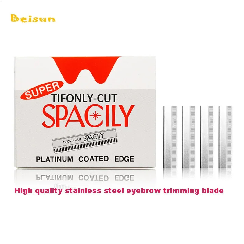 Professional Makeup Artist Eyebrow Trimmer Carbon Steel Disposable Razor Blades Brow Shaping Tool 250516