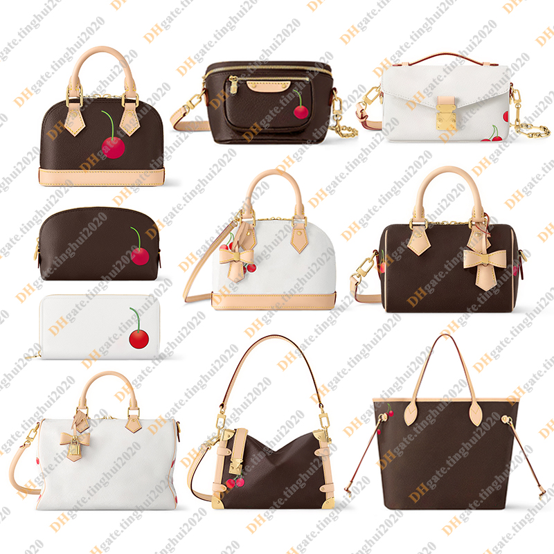Ladies Fashion Designe Luxury Cherry Bag Totes Handbag Crossbody Shoulder Bag Wallet Luggage TOP Mirror Quality M13094 M13416 M14234 M14238 M13263 M14231 M13764