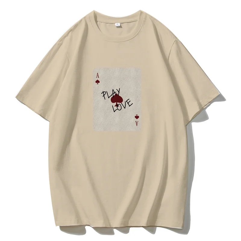 Designer Harajuku Printed T-shirts Women 2025 Summer New Casual Soft Korean Chic Tees Female All-match Return Tops