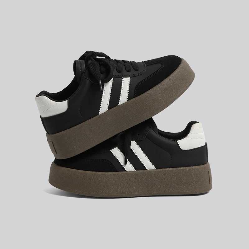 Thick-soled Canvas Shoes for Women 2024 Spring and Autumn New Niche Original Retro All-match Sneakers Hong Kong Style XJ250529